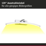 Gebogene LED-Wandleuchte aus gebürstetem Aluminium mit 120° Ausstrahlwinkel und warmweißem Licht