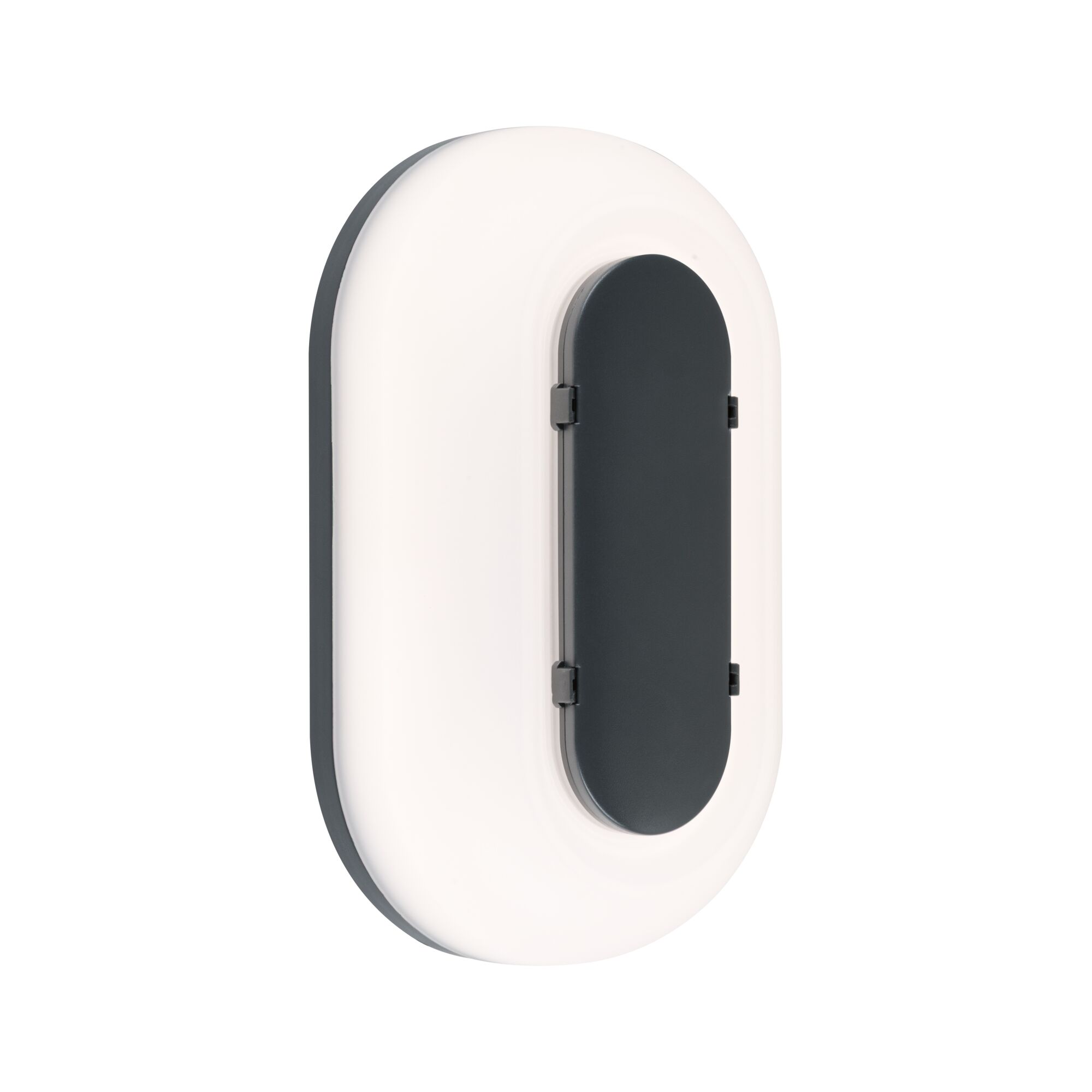 LED Exterior wall light Elunor IP65 elongated 122x212mm 2200 - 4000K 18,5W 1460lm 230V Anthracite/White Polycarbonate