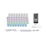 Bande LED RGBW avec télécommande et alimentation blanche pour éclairage coloré polyvalent