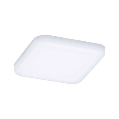 Square white LED ceiling light made of plastic for modern room lighting