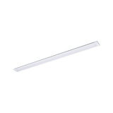 Slim white LED under-cabinet light made of plastic for modern kitchen lighting