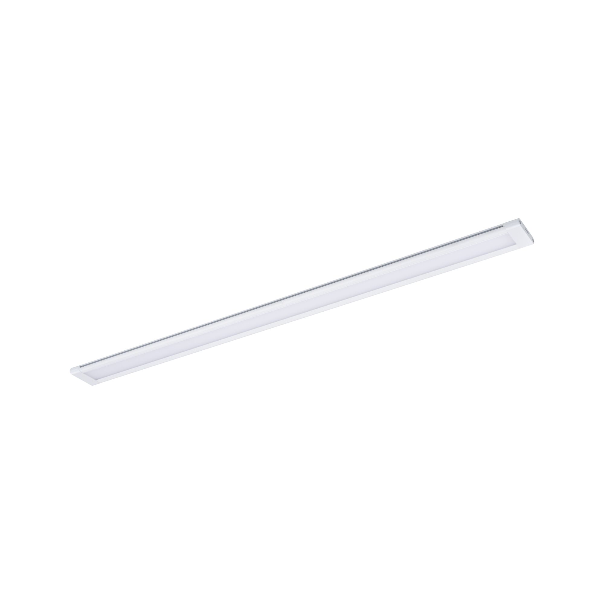Slanke witte LED-onderbouwlamp van kunststof voor moderne keukenverlichting
