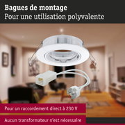 Premium Spot encastré rond 99mm 45° GU5,3 max. 50W 12V gradable Blanc