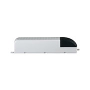 Boîtier électronique rectangulaire blanc en plastique avec couvercle noir pour pilote LED
