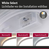 Weiße LED-Deckenleuchte mit wählbarer Lichtfarbe Warmweiß, Neutralweiß und Tageslichtweiß