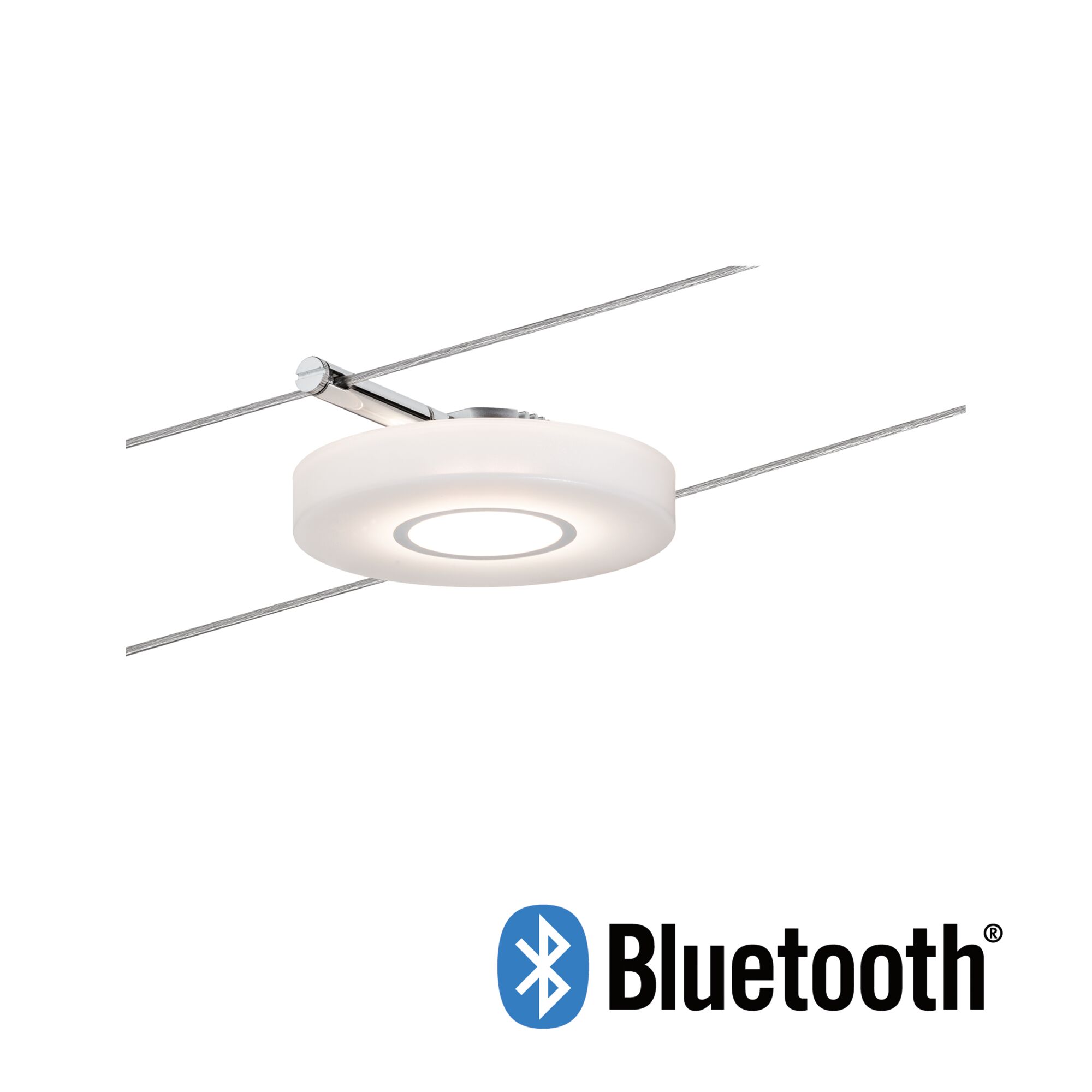 LED-wiresystem Smart Home Bluetooth DiscLED I Enkelt spot 200lm 4,4W Tunable White dæmpbar 12V Satin