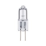Petite ampoule halogène transparente avec deux broches métalliques, solution d'éclairage économique