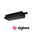 URail Adaptateur de rail Smart Home Zigbee 3.0 Dimm/Switch 155x56mm Noir mat Module Zigbee rectangulaire noir avec connecteurs métalliques pour contrôle d'éclairage intelligent