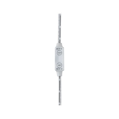 Witte LED-schakelaar met aan/uit- en lichtknop voor 24V LED-verlichtingssystemen