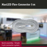 MaxLED Flex-Connector 5 m white cable with 5-pin connector for LED lighting systems