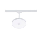 Runde weiße LED-Schienenleuchte mit Diffusor aus Kunststoff für moderne Innenbeleuchtung
