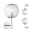 Selection Bathroom Wandleuchte Ruya IP44 E14 230V max. 20W dimmbar Glas/Chrom
