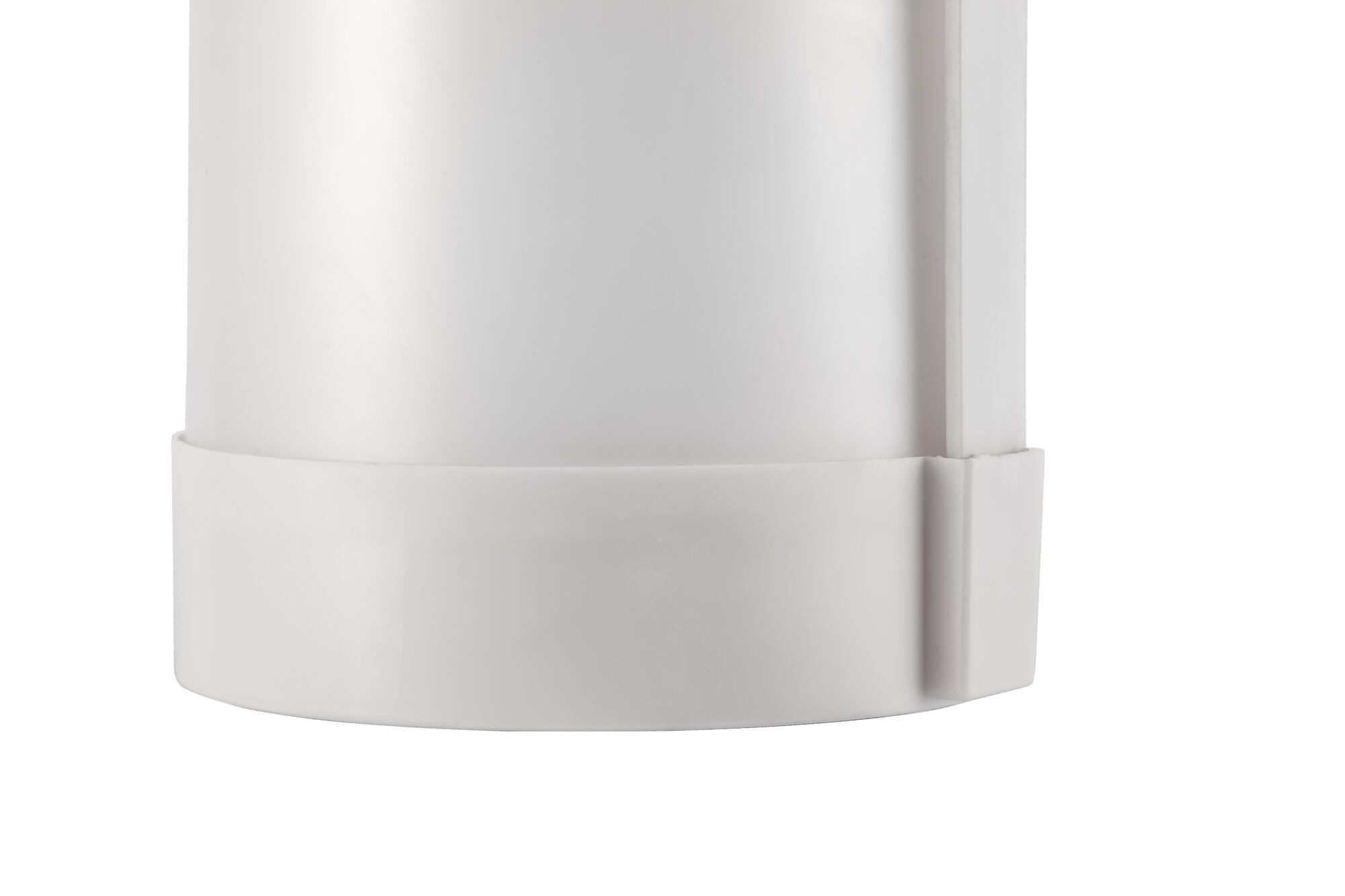 Boîtier en plastique blanc à surface lisse pour éclairage LED, design moderne