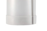 White plastic housing with smooth surface for LED lighting, modern design element
