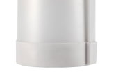 White plastic housing with smooth surface for LED lighting, modern design element