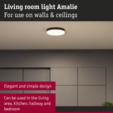 Amalie ceiling light in white with simple design for living room, kitchen, hallway, bedroom