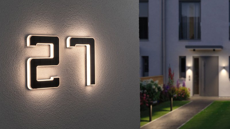 Geduld Zuivelproducten Verkleuren Huisnummer Verlichting voor Jouw Huis | Paulmann Licht