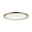 LED Recessed panel Areo IP44 round 180mm 11W 770lm 3000K Nickel matt dimmable Round LED ceiling light with matte silver metal frame for modern indoor lighting
