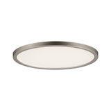 Rundes LED-Deckenlicht mit mattem Metallrahmen in Silber für moderne Innenbeleuchtung