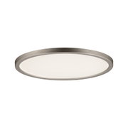 Rundes LED-Deckenlicht mit mattem Metallrahmen in Silber für moderne Innenbeleuchtung