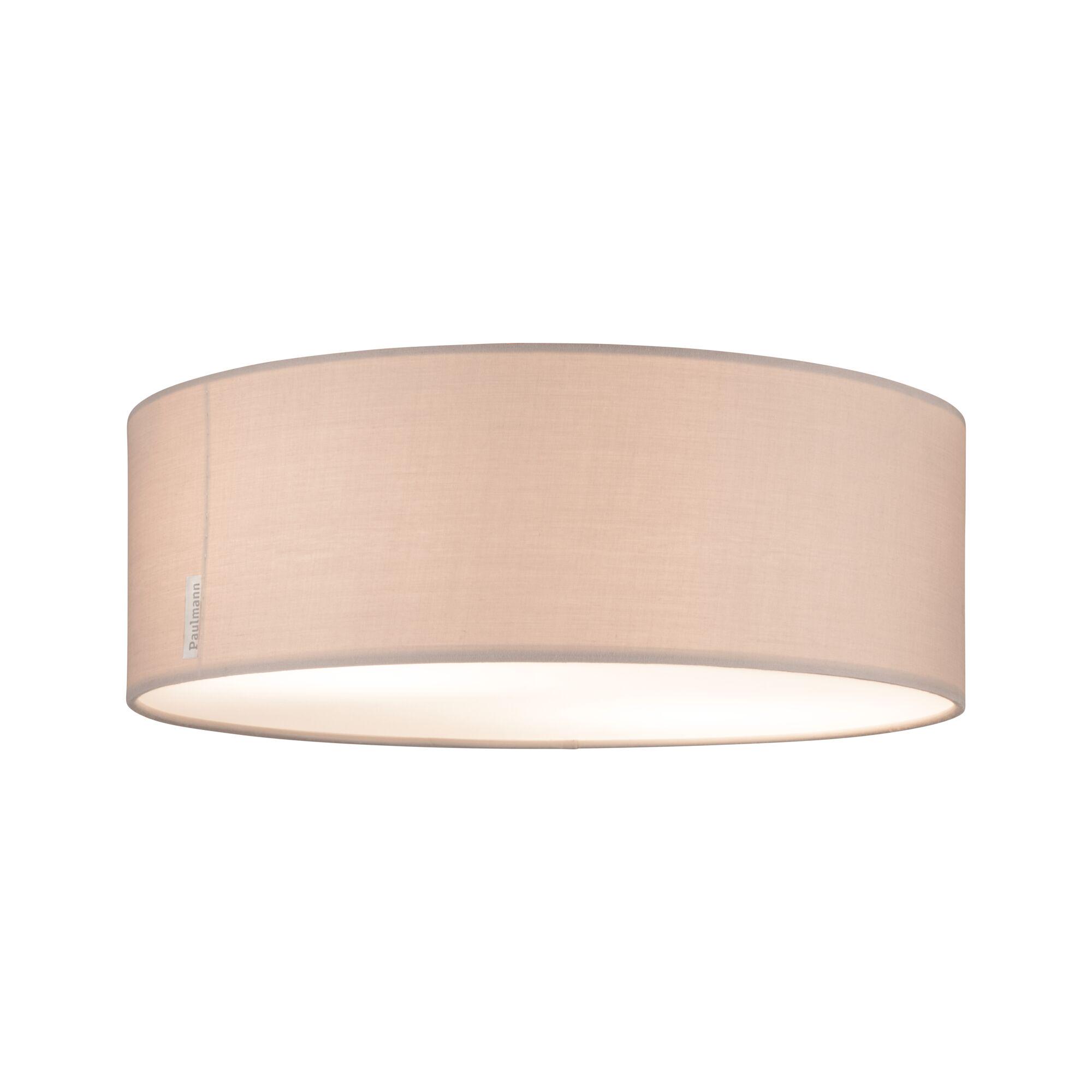 Beige fabric lampshade with white diffuser for modern ceiling lights, interior lighting