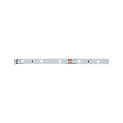 Witte LED-strip met 12V DC aansluiting voor energiezuinige verlichtingsoplossingen.