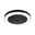 LED-loftslampe Circula Skumringsensor Twilight-styret bevægelsessensor (IR) havvandsresistent IP44 rund 320mm 3000K 14W 880lm 230V Koksgrå Plast Rund sort LED-loftlampe med hvidt lysende ring, moderne indendørs belysning