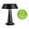 Solar LED-bordlampe Soala 2700K 165lm 2,1W Koksgrå Moderne sort bordlampe i plastik med over 60% genanvendt materiale og indbygget kontakt