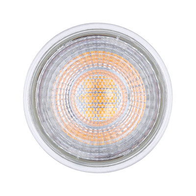 Ronde LED-lamp met helder glas en warm wit licht voor energiezuinige verlichting