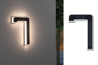 Modernes schwarzes LED-Wandleuchte mit indirektem warmweißem Licht für Außenbereiche