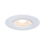 Round white LED recessed spotlight with warm white light for modern indoor lighting