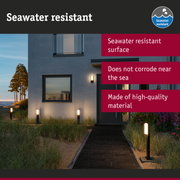Modern outdoor lighting with seawater resistant surface ideal for coastal environments