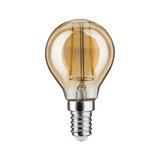 Amber glass LED bulb with E14 base for energy-efficient lighting and vintage style