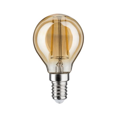 LED-Glühbirne mit E14-Fassung in Bernsteinfarbe aus Glas für energiesparende Beleuchtung