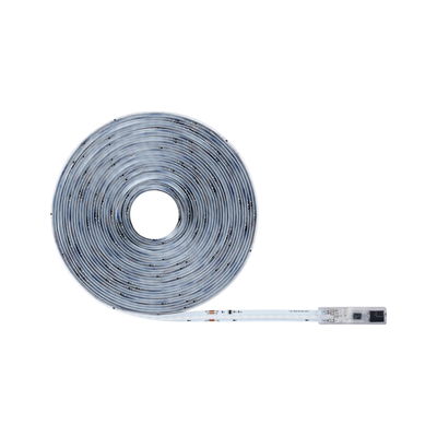 Rolle eines flexiblen LED-Lichtbands in Weiß mit transparentem Anschluss für Innenbeleuchtung