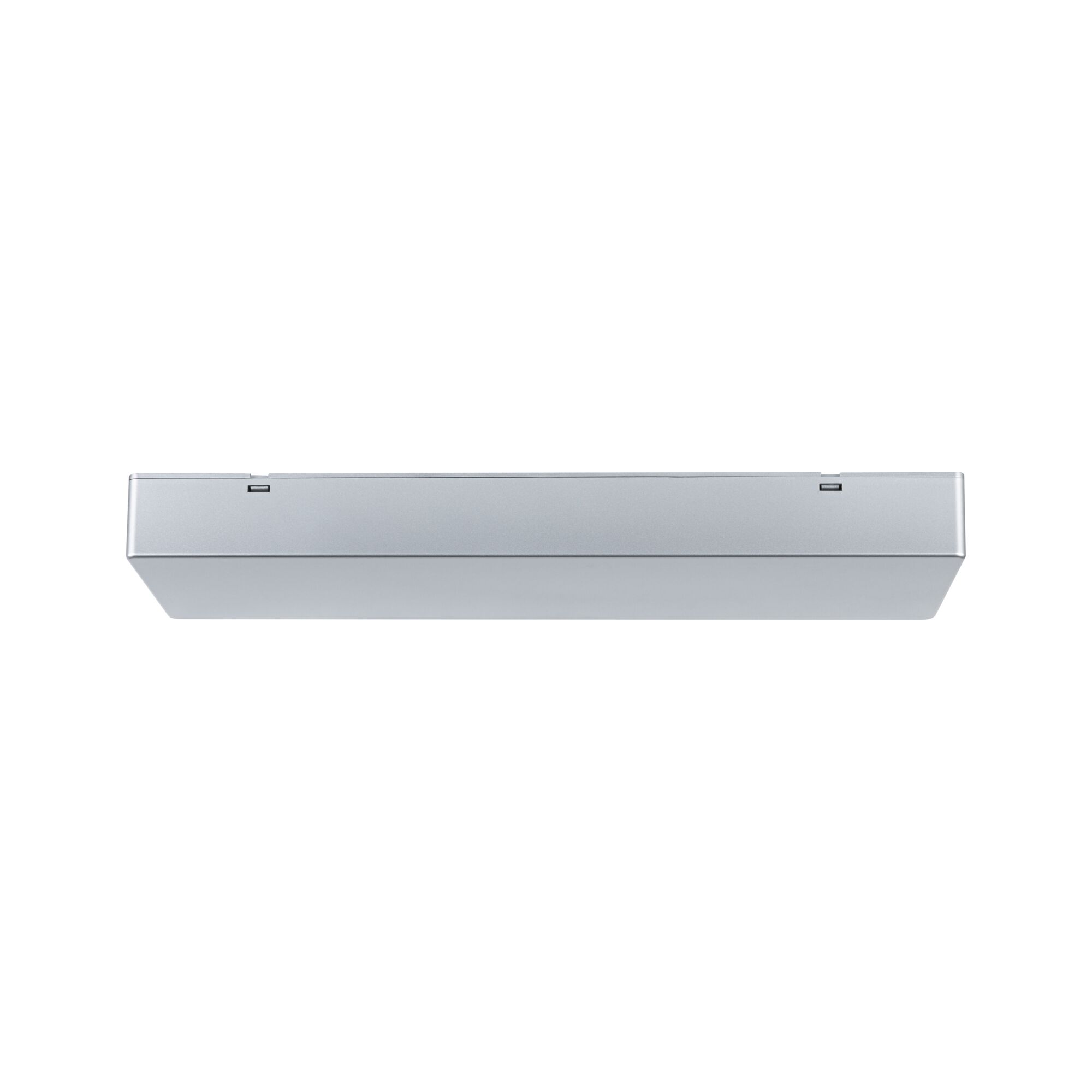Slim LED under-cabinet light in aluminum silver for modern kitchen lighting and workspace illumination