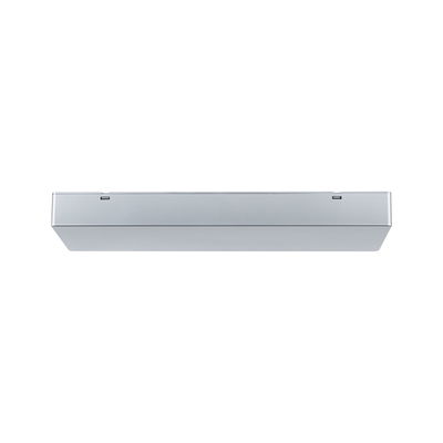 Slim LED under-cabinet light in aluminum silver for modern kitchen lighting and workspace illumination