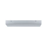 Slim LED under-cabinet light in aluminum silver for modern kitchen lighting and workspace illumination
