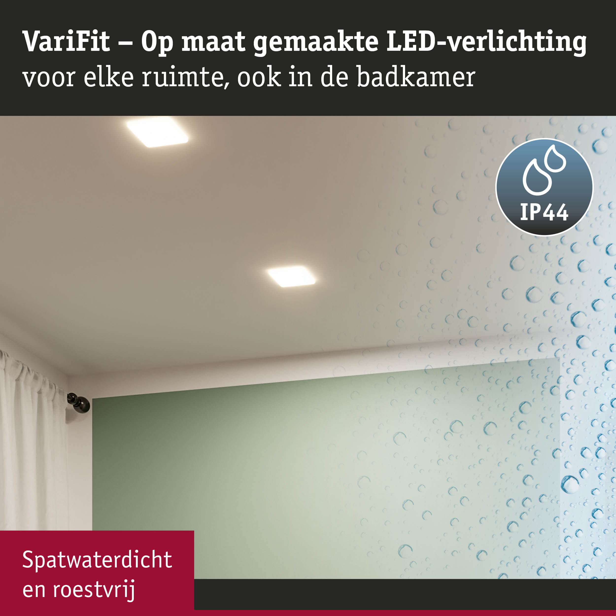 Op maat gemaakte LED-plafondlampen met IP44-classificatie voor badkamer, spatwaterdicht en roestvrij