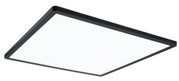 Schwarzes quadratisches LED-Deckenpanel mit weißer Lichtfläche für moderne Raumbeleuchtung