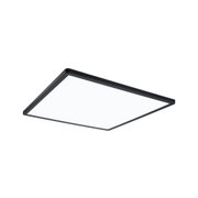 Schwarzes quadratisches LED-Deckenpanel mit weißer Lichtfläche für moderne Raumbeleuchtung