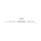 White LED power supply with cable and splitter for energy-efficient lighting systems
