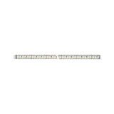 Long LED light strip with warm white LEDs on transparent base for flexible lighting solutions