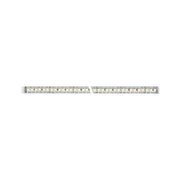 Long LED light strip with warm white LEDs on transparent base for flexible lighting solutions