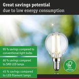 Energy-saving clear glass LED bulb with silver base, ultra-efficient lighting for low power use