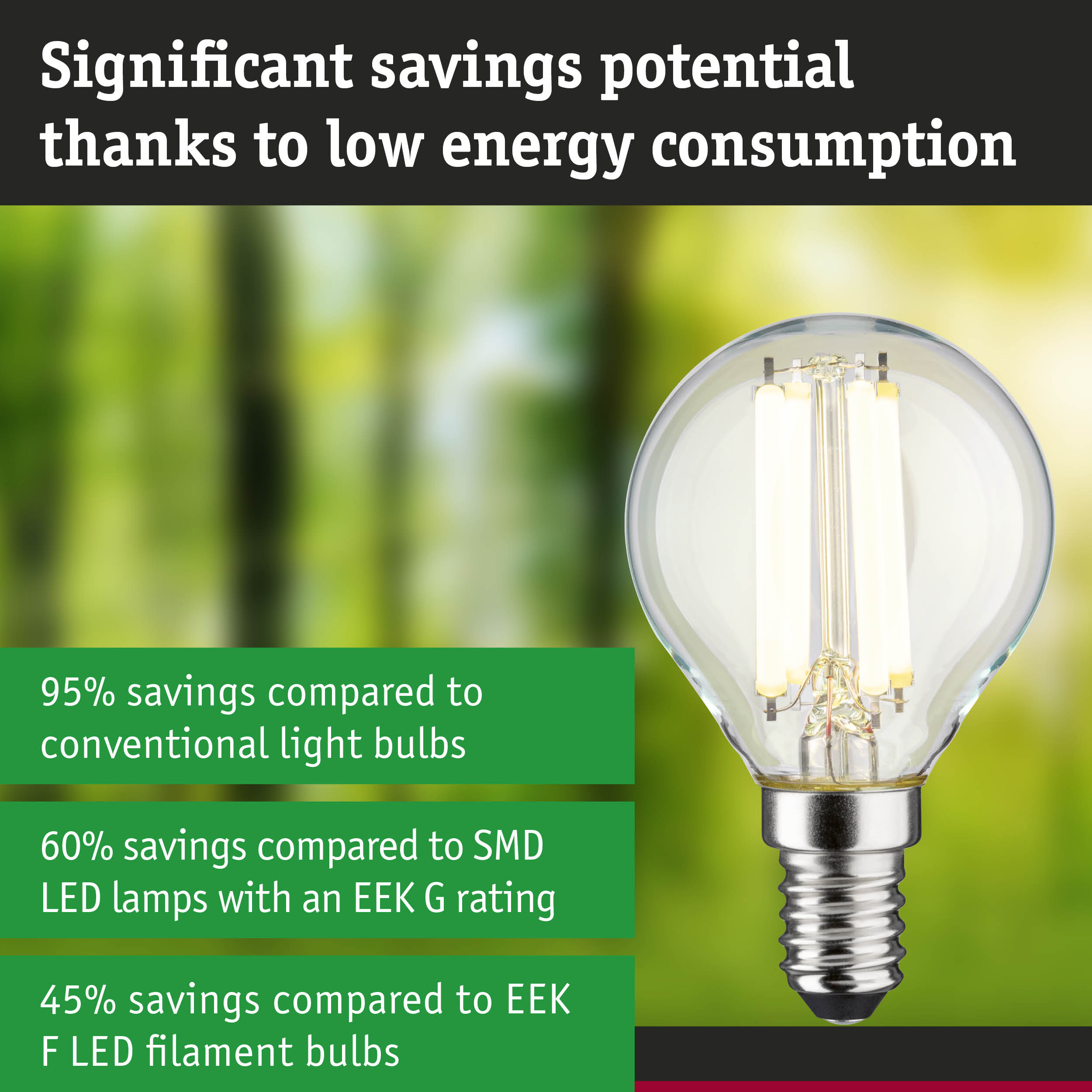 Energy-saving LED light bulb with clear glass and silver base for sustainable lighting solutions