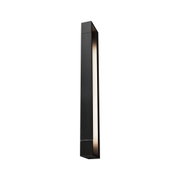 Black aluminum wall light with integrated LED strip for modern indoor lighting solutions