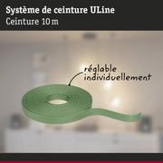 Système de ceinture ULine vert de 10 m avec longueur réglable pour une utilisation polyvalente