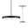 URail Pendants 3-Step-Dim Hildor 850lm 15W 3000K dimmable 230V Black matt Black round LED pendant light with white diffuser made of metal for modern indoor lighting