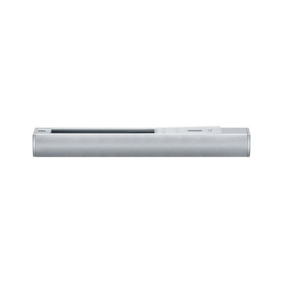 Rail lumineux en aluminium argenté fin pour éclairage LED au design minimaliste moderne